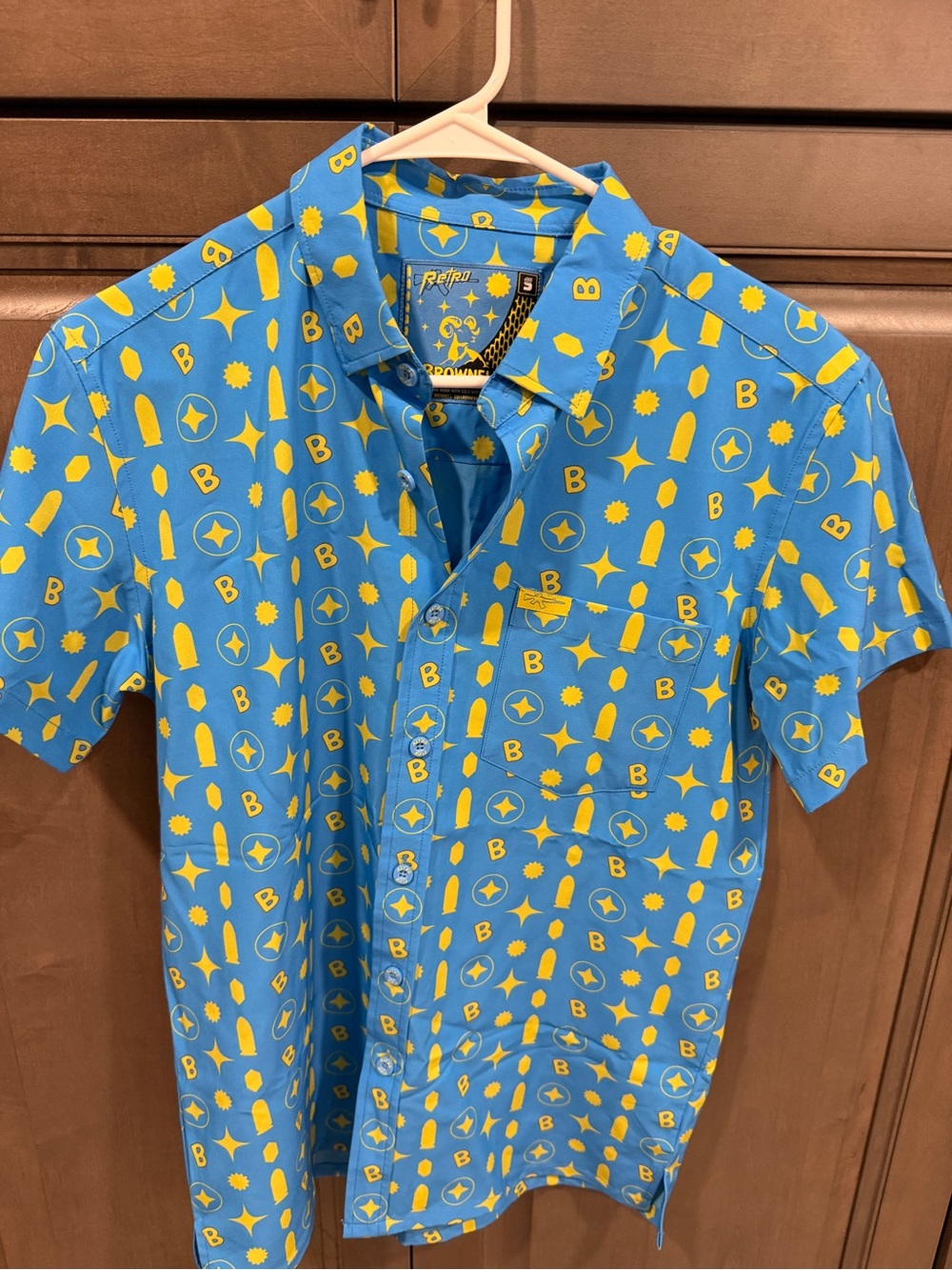 Retro Rifle x Brownells "AR-15 Ammo Bullets" Short-Sleeve Button-Down Shirt